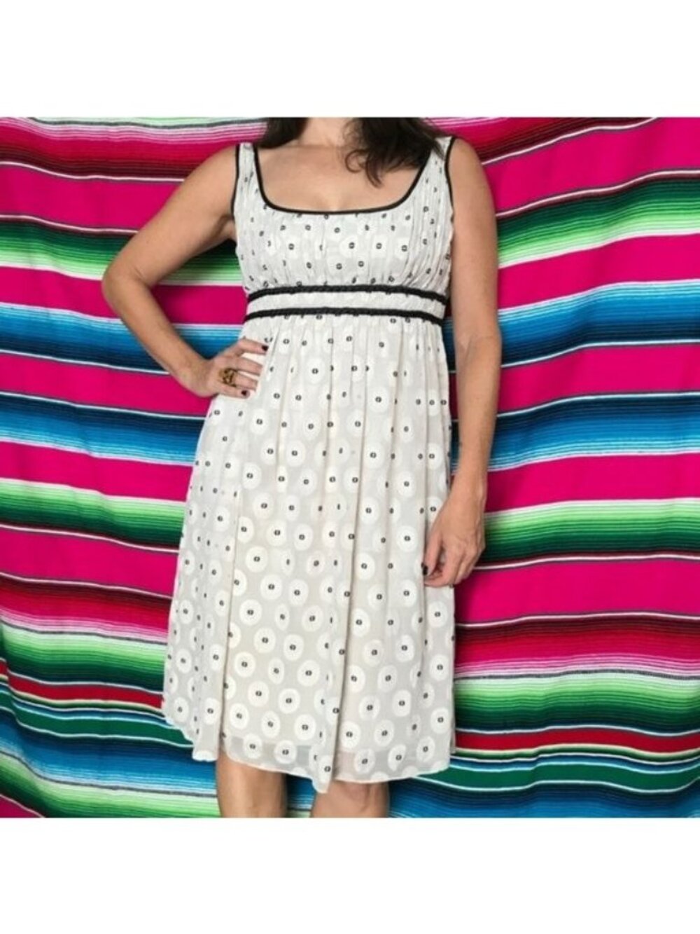 Adriana Papell Demi Cut Circle Dress Demi Cut
